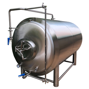 Tanque de cerveza brillante horizontal de nuevo diseño 800L 1000L para equipos de almacenamiento de cerveza artesanal en sistema de servicio de cerveza